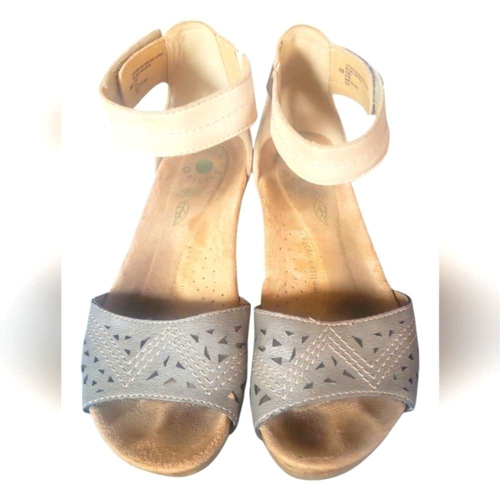 Earth Origins Women's Honey Welltek System Light Pecan Sandals 9M